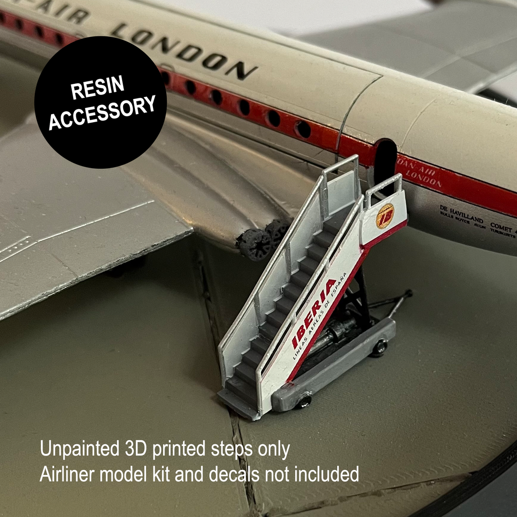 Resin printed airliner steps for 1/144 scale dioramas (medium)