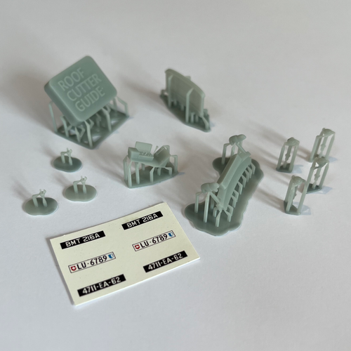 James Bond Aston Martin DB5 resin conversion parts for Airfix 1/43 scale kit