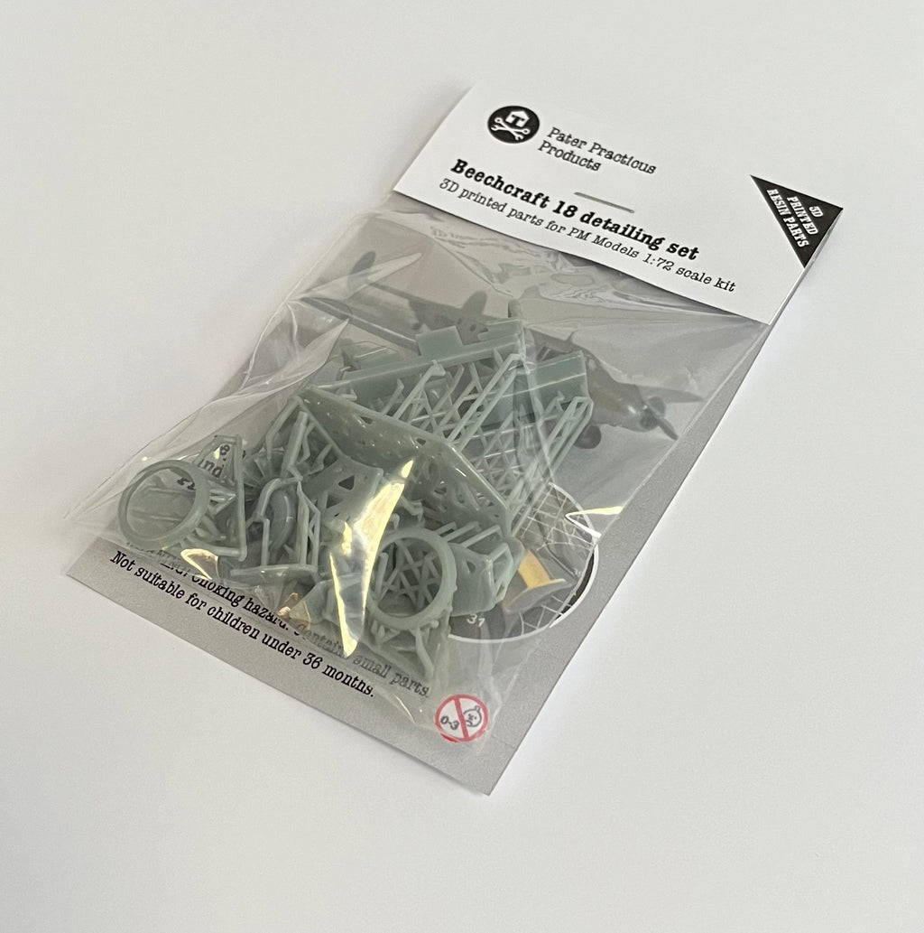 Beechcraft Model 18 'Twin Beech' resin detailing parts for 1/72 scale PM Models kit