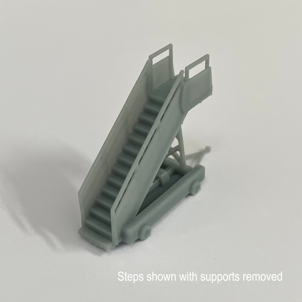 Resin printed airliner steps for 1/144 scale dioramas (medium)