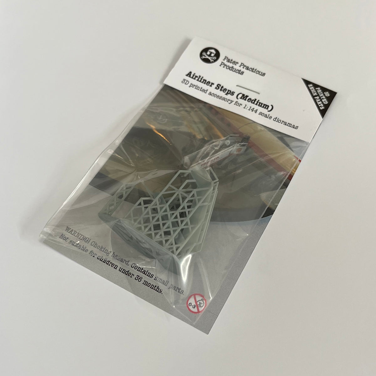 Resin printed airliner steps for 1/144 scale dioramas (medium)